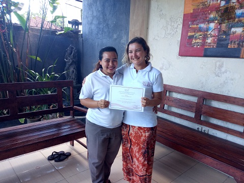 Reeva Bali Spa School Student